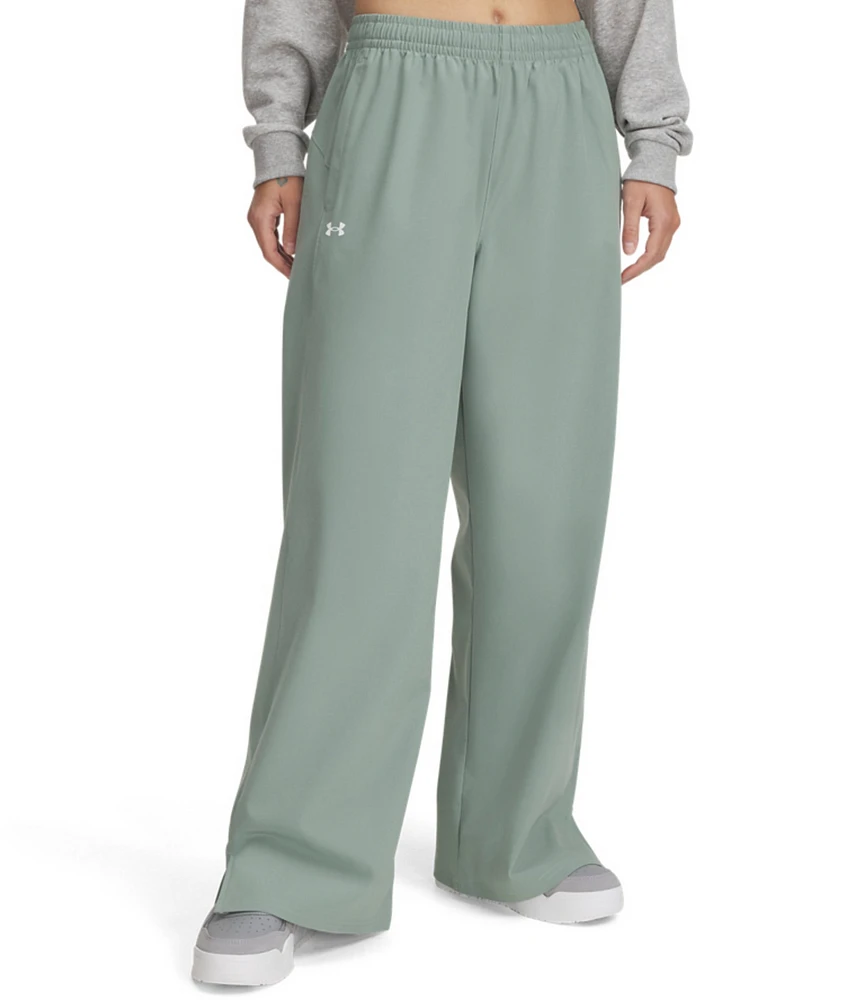 Under Armour Rival Elastic Waist Wide Leg Gym Pants