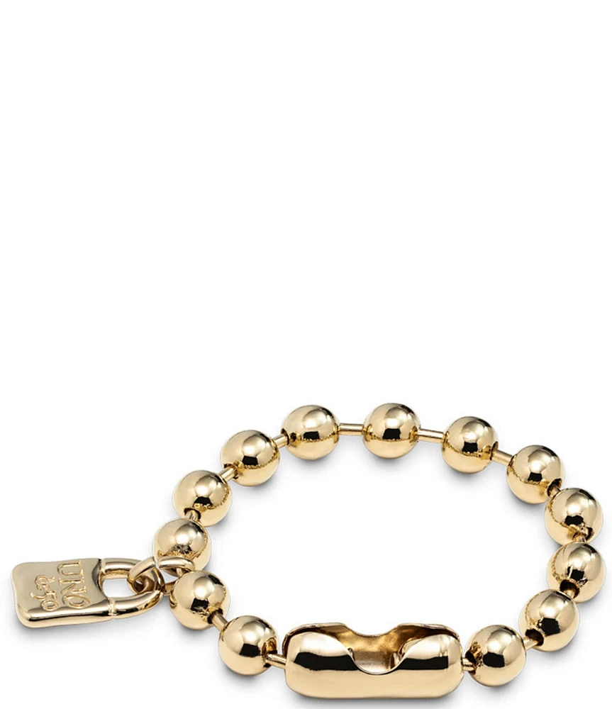 UNOde50 Snowflake Beaded Gold-Tone Bracelet