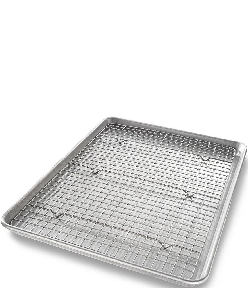 USA Pan Heavy Duty Half Baking Sheet Pan & Rack Set