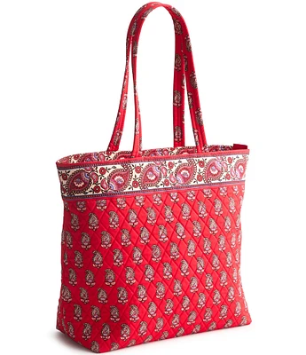 Vera Bradley Flowering Paisley Goji Berry Original Zip Tote Bag