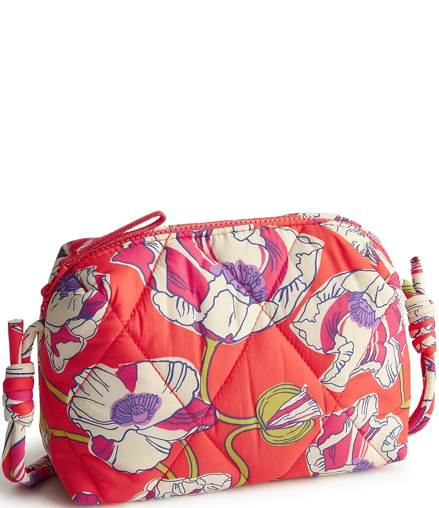 Vera Bradley Swirling Poppies Blake Featherweight Nylon Crossbody