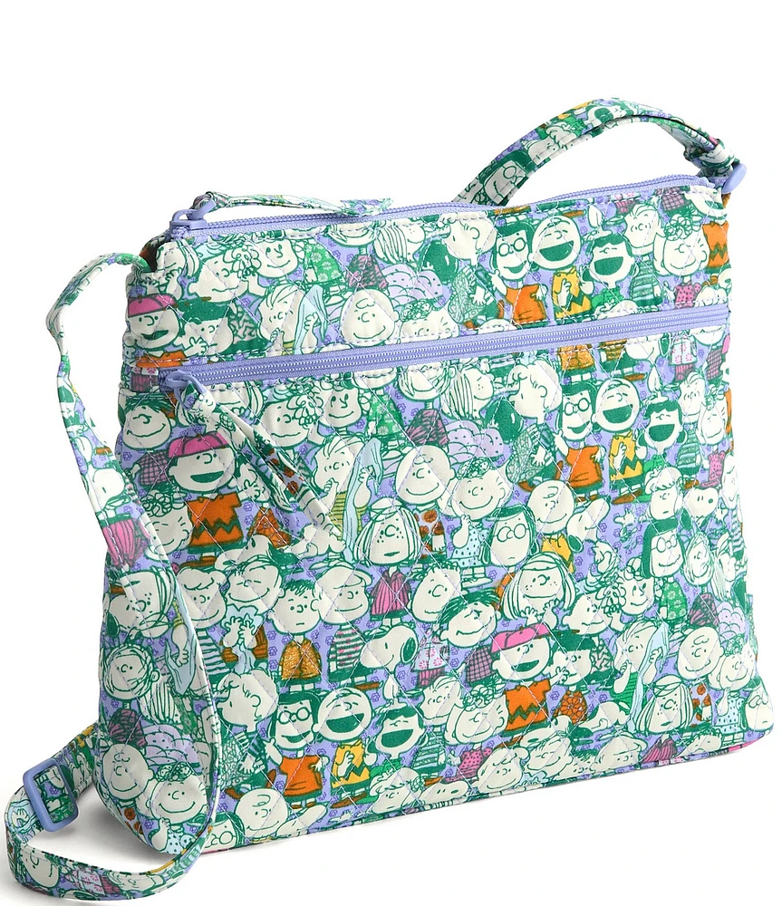 Vera Bradley x Peanuts Original Zip Peanut Pals Hipster Crossbody Bag