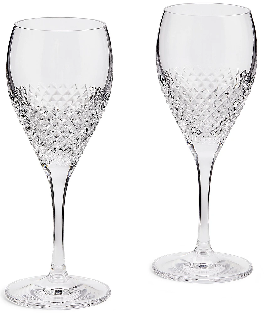 Vera Wang by Wedgwood Diamond Mosaic Wine Pair, Set of 2