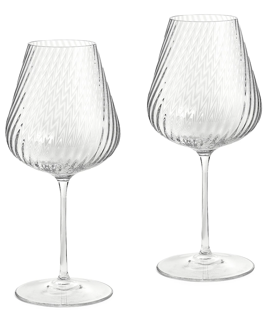Vera Wang by Wedgwood Swirl White Wine Glass, Set of 2