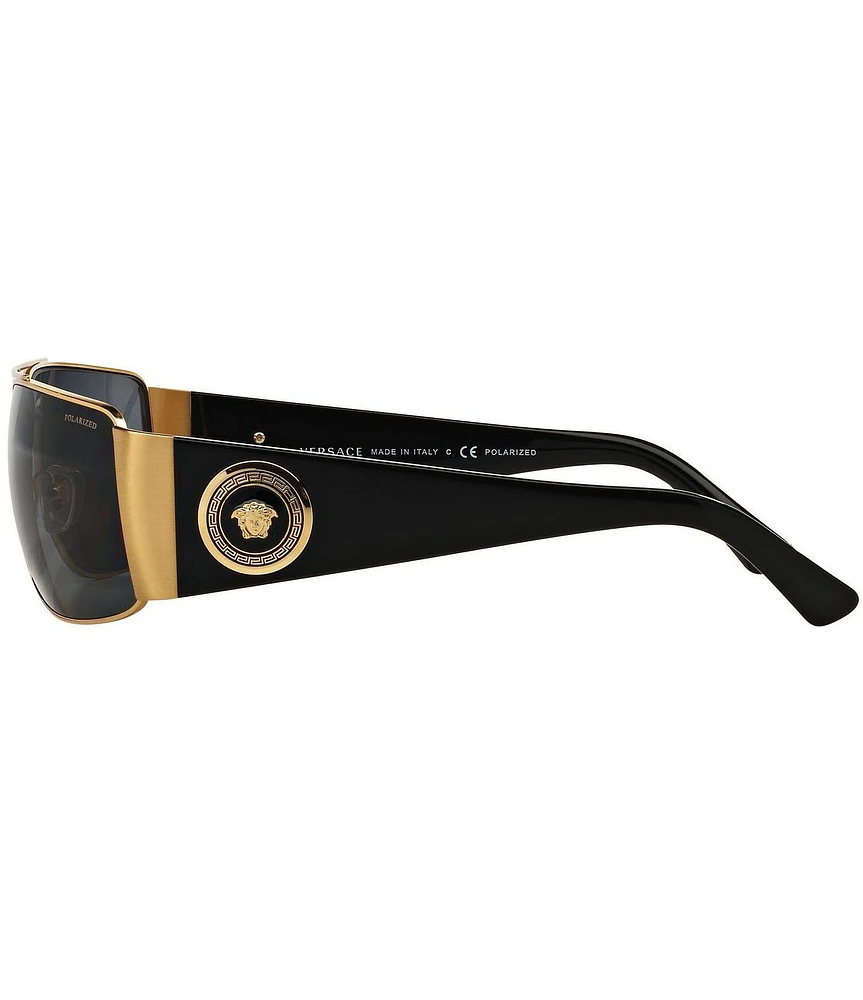 Versace Men's Ve2163 63mm Polarized Rectangle Sunglasses