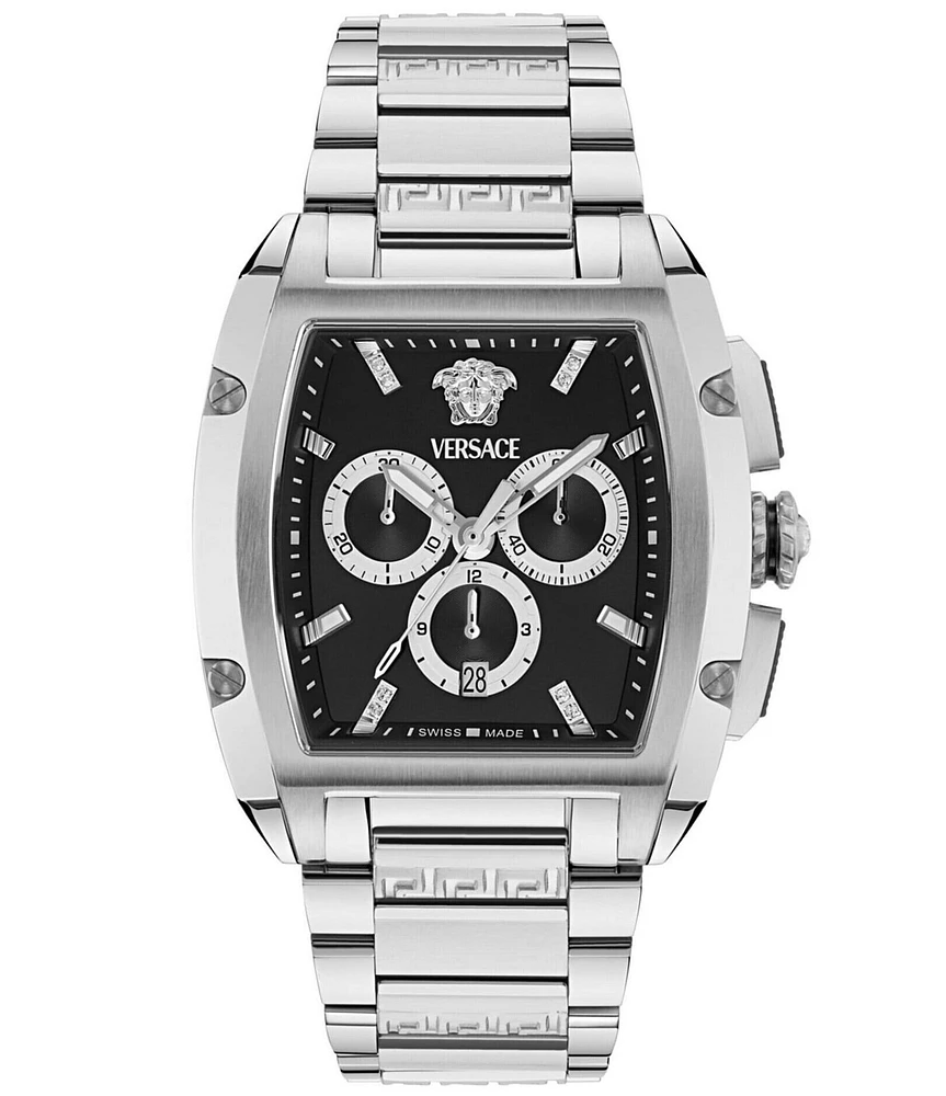 Versace Men's Versace Dominus Chronograph Stainless Steel Bracelet Watch