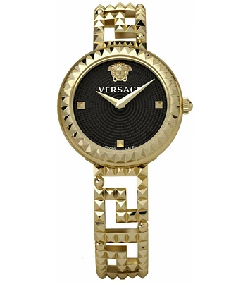 Versace Women's Greca Goddess Quartz Analog Gold Stainless Steel Bracelet Watch
