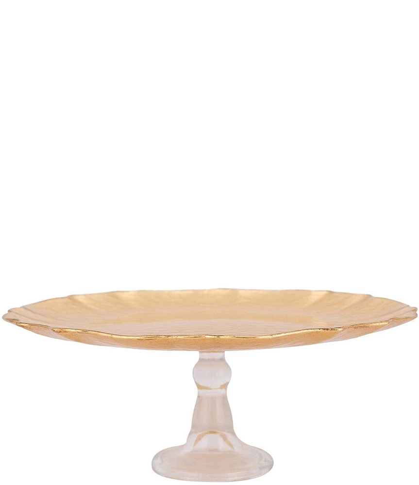 VIETRI Baroque Glass Cake Stand