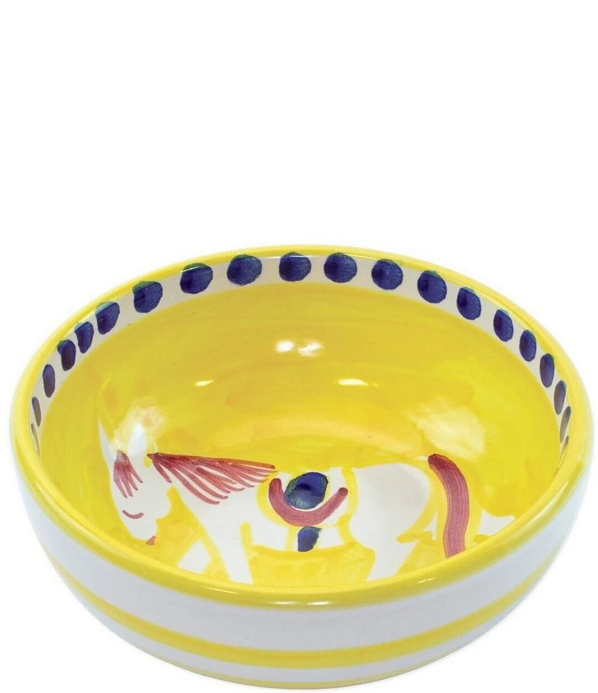 VIETRI Campagna Cavallo Horse Print Olive Oil Bowl