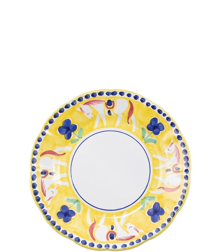 VIETRI Campagna Cavallo Horse Print Salad Plate