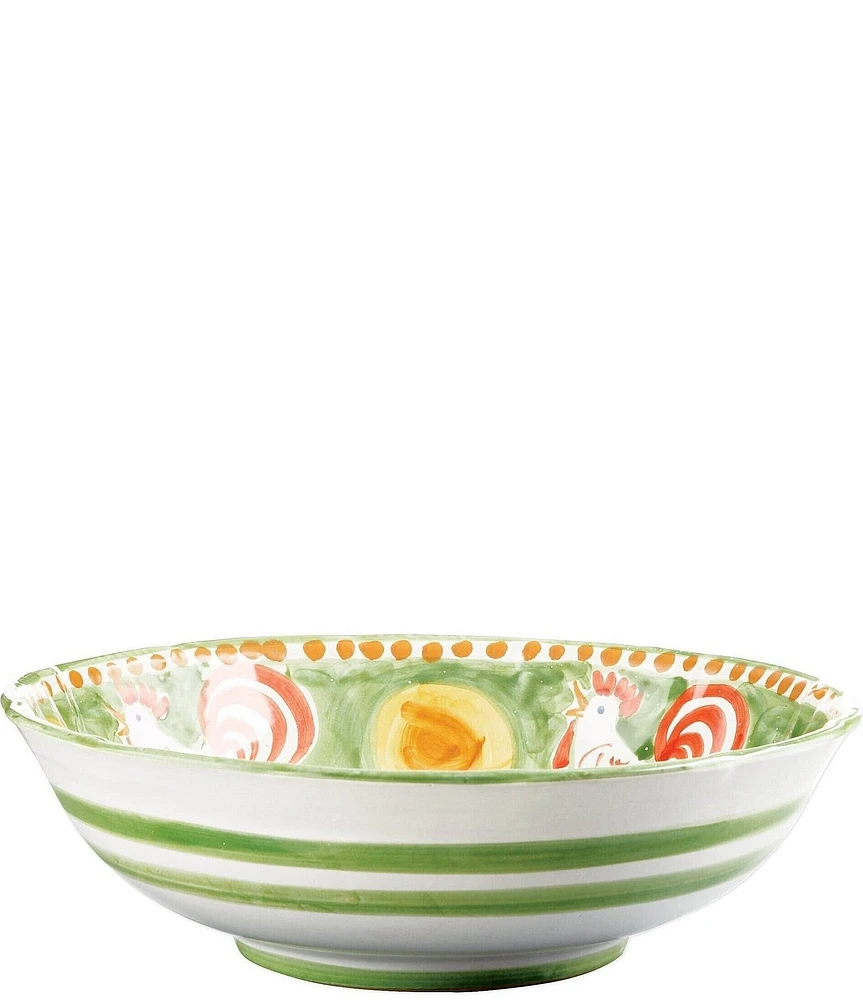 VIETRI Campagna Chicken Gallina Print Large Serving Bowl