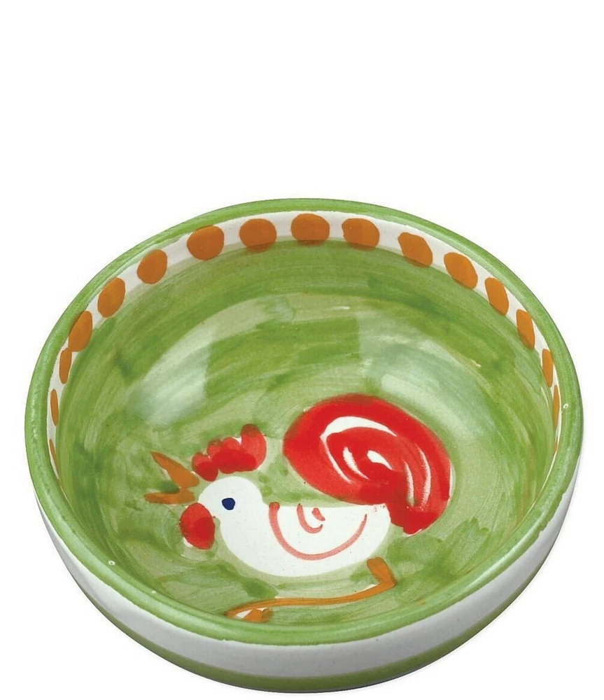 VIETRI Campagna Chicken Gallina Print Olive Oil Bowl