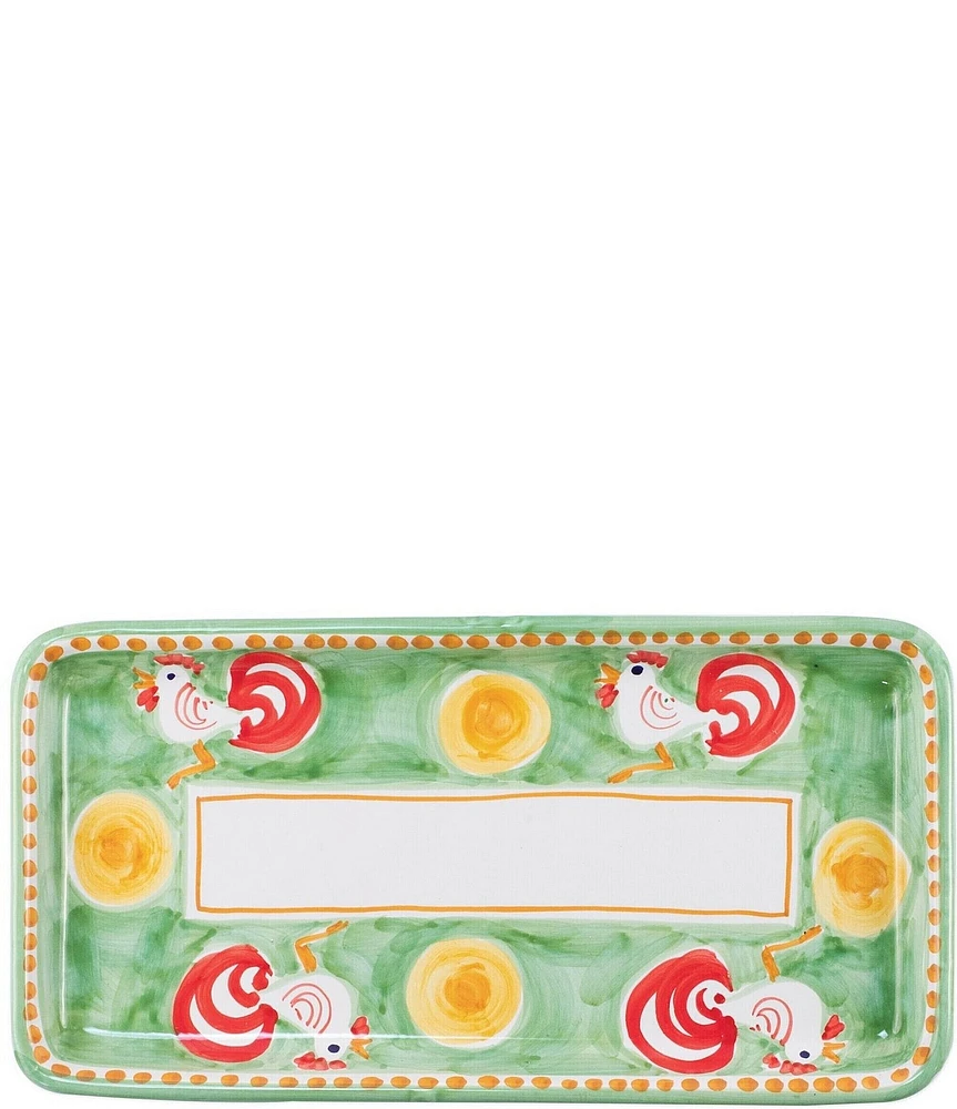 VIETRI Campagna Chicken Gallina Print Rectangular Platter