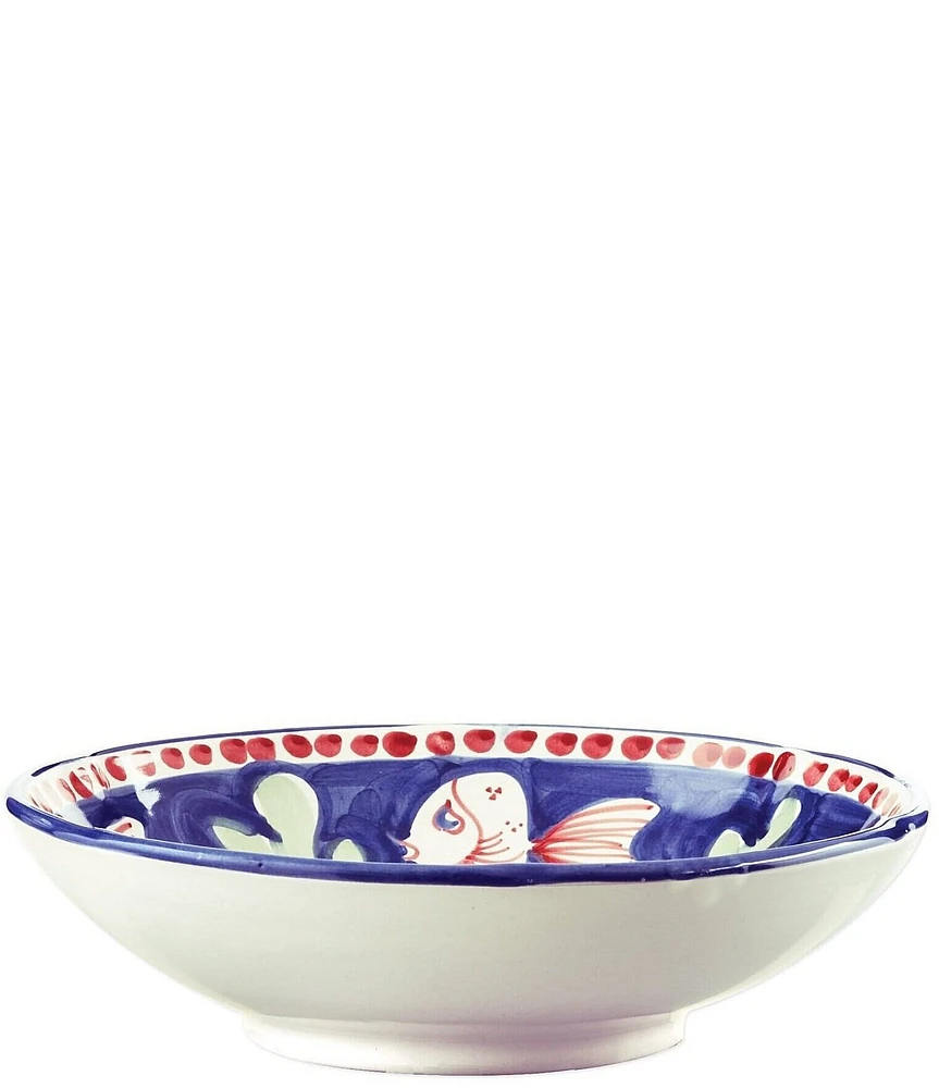 VIETRI Campagna Pesce Fish Print Coupe Pasta Bowl