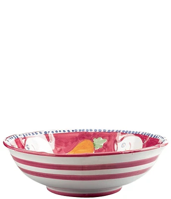 VIETRI Campagna Porco Pig Print Large Serving Bowl