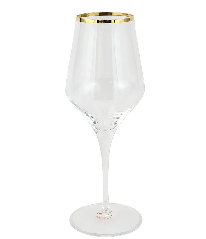 VIETRI Contessa Collection Gold or Platinum Iced Beverage Glass