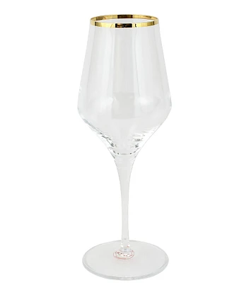 VIETRI Contessa Collection Gold or Platinum Iced Beverage Glass