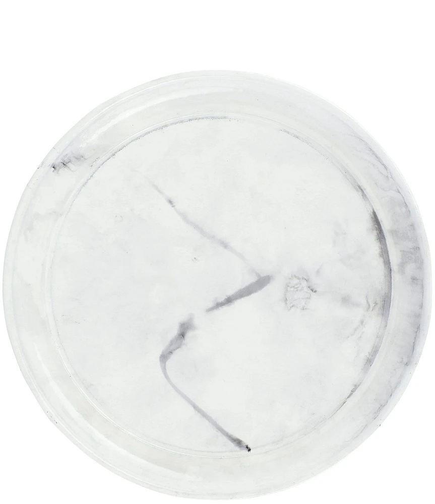 VIETRI Florentine Wooden Accessories Marble Small Round Tray
