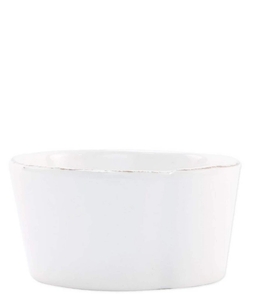 VIETRI Melamine Lastra White Condiment Bowl