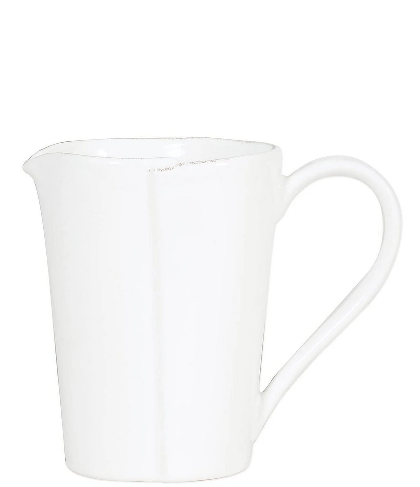 VIETRI Melamine Lastra White Pitcher