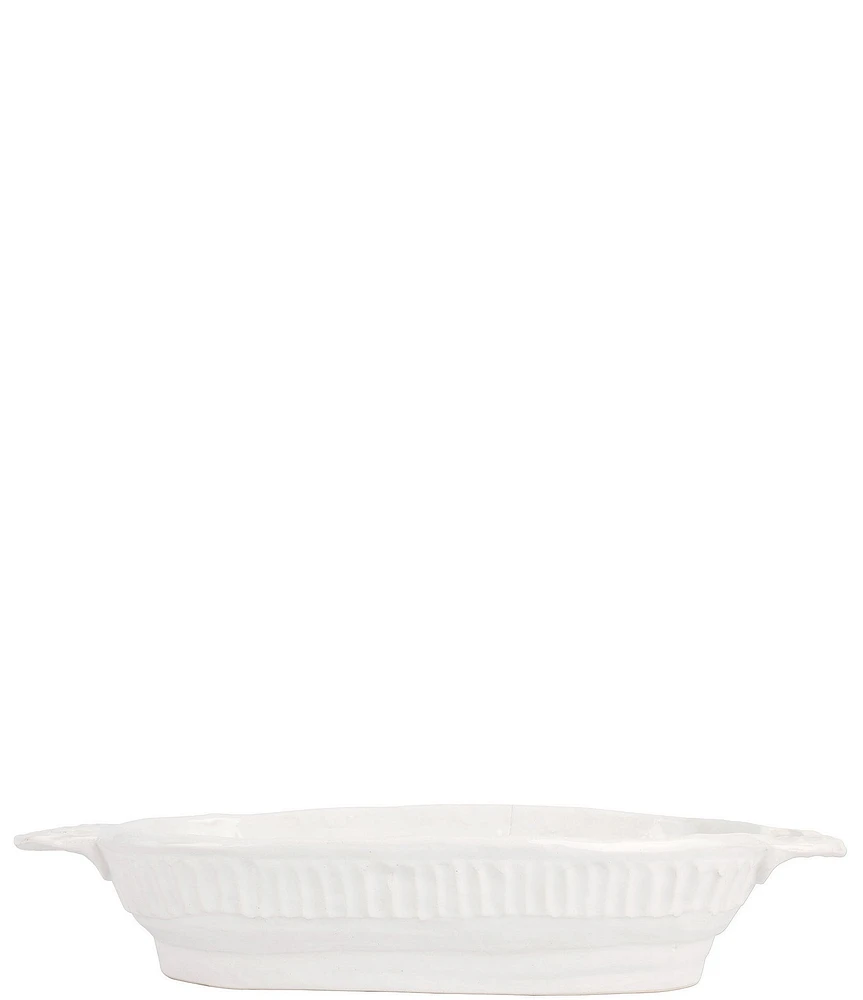 VIETRI Pietra Serena Handled Oval Bowl