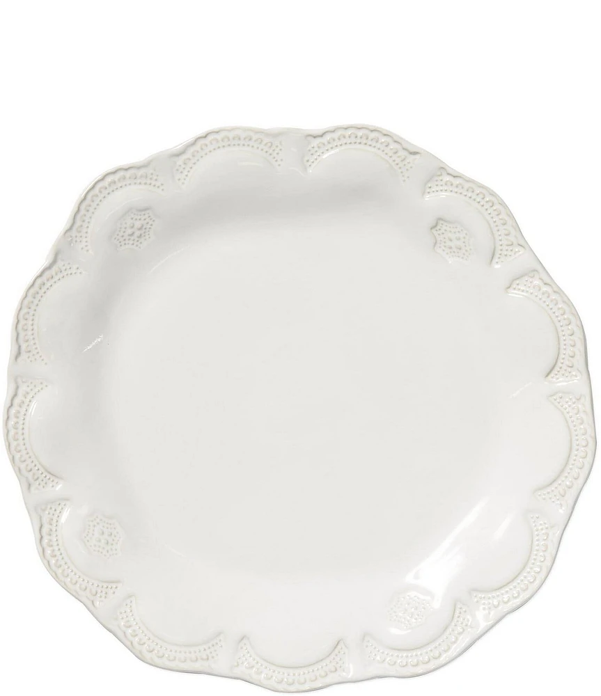 VIETRI Incanto Stone White Lace Dinner Plate