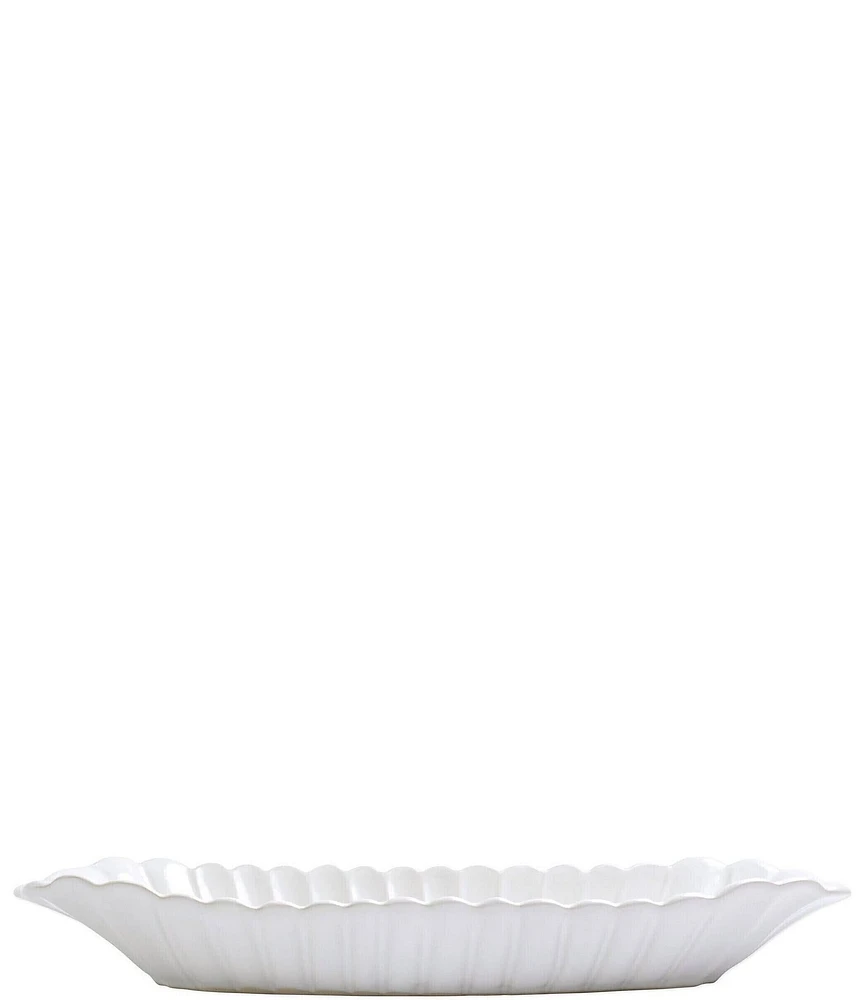 VIETRI Incanto Stone Scallop Bread Server