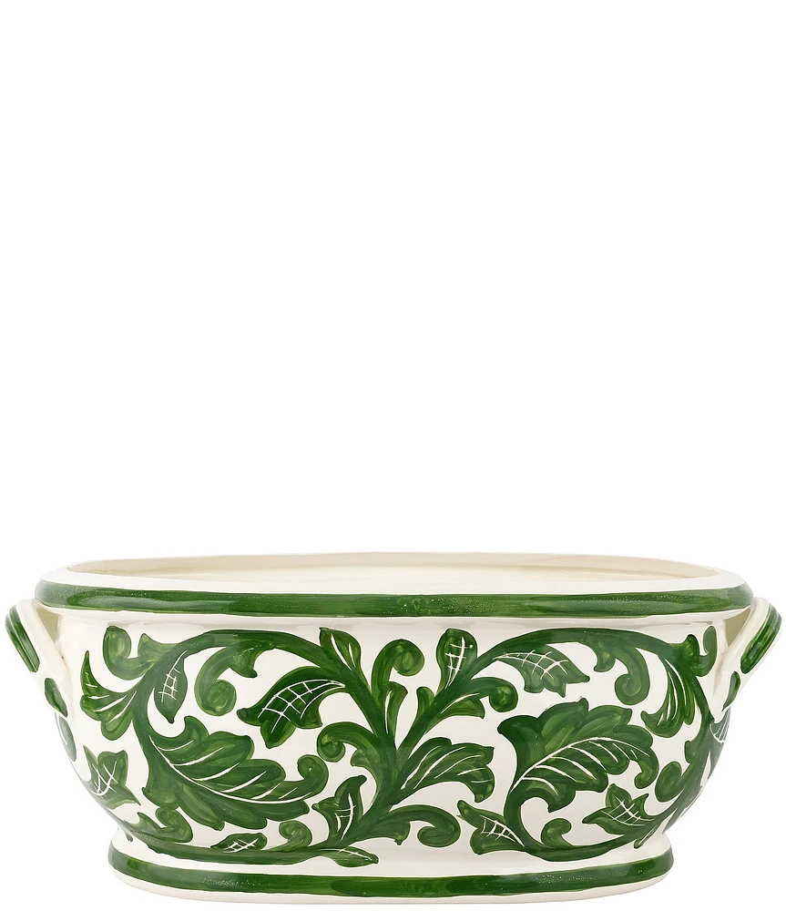 VIETRI Verde Garden Oval Planter