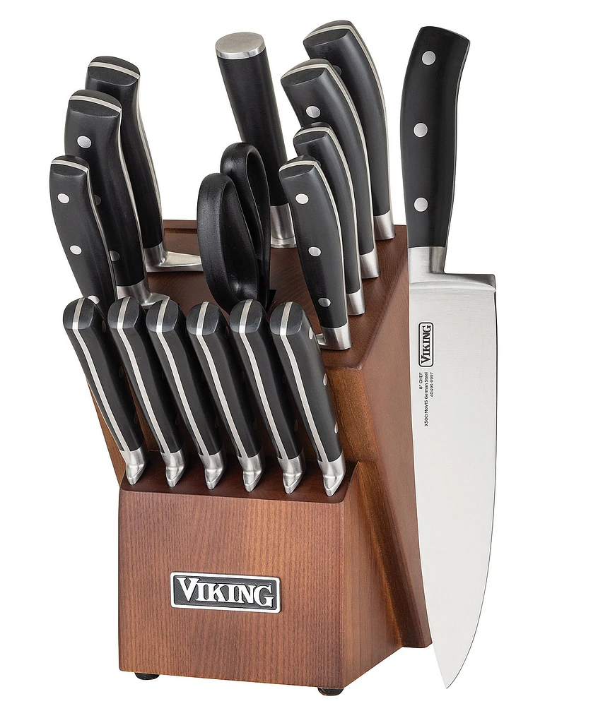 Viking 17-Piece Knife Block Cutlery Set