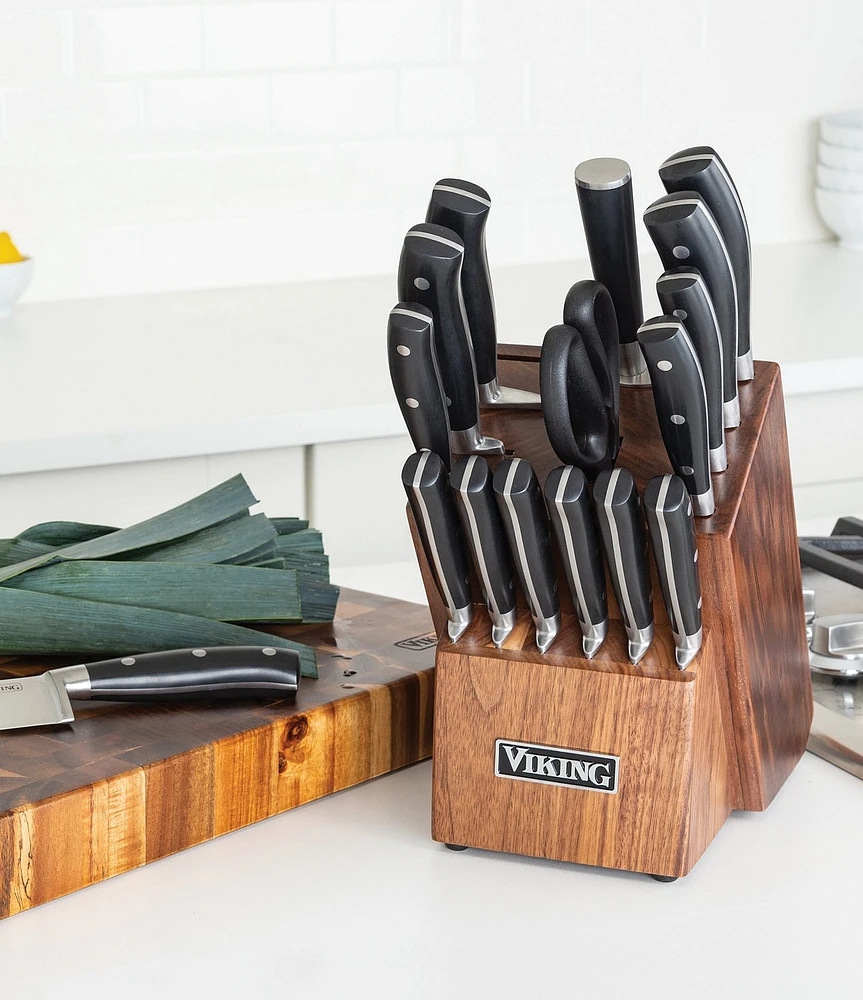 Viking 17-Piece Knife Block Cutlery Set