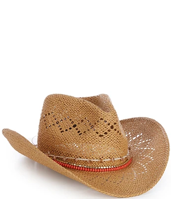 Vince Camuto Bead Trim Cowboy Hat