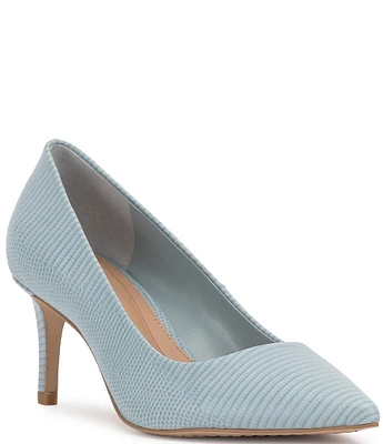 Vince Camuto Kehlia Lizard Embossed Leather Pointed Toe Pumps