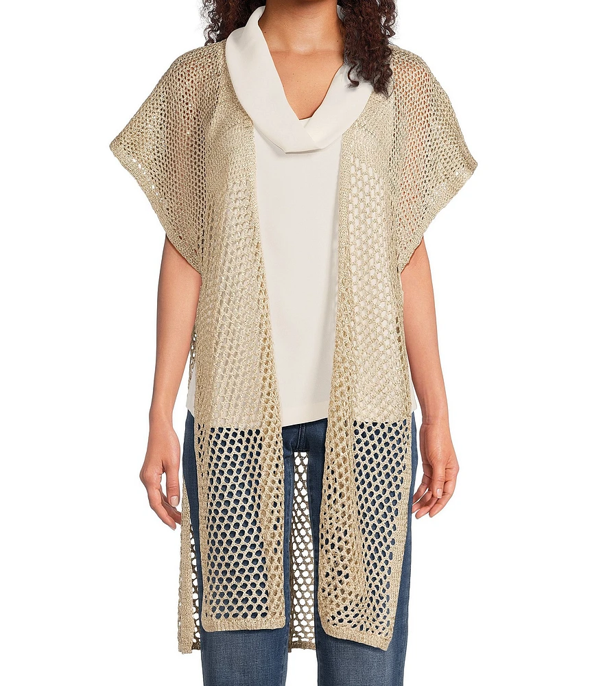 Vince Camuto Knit Crochet Duster