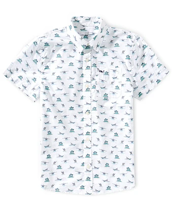 Vineyard Vines Big Boys Printed Short Sleeve Shirt
