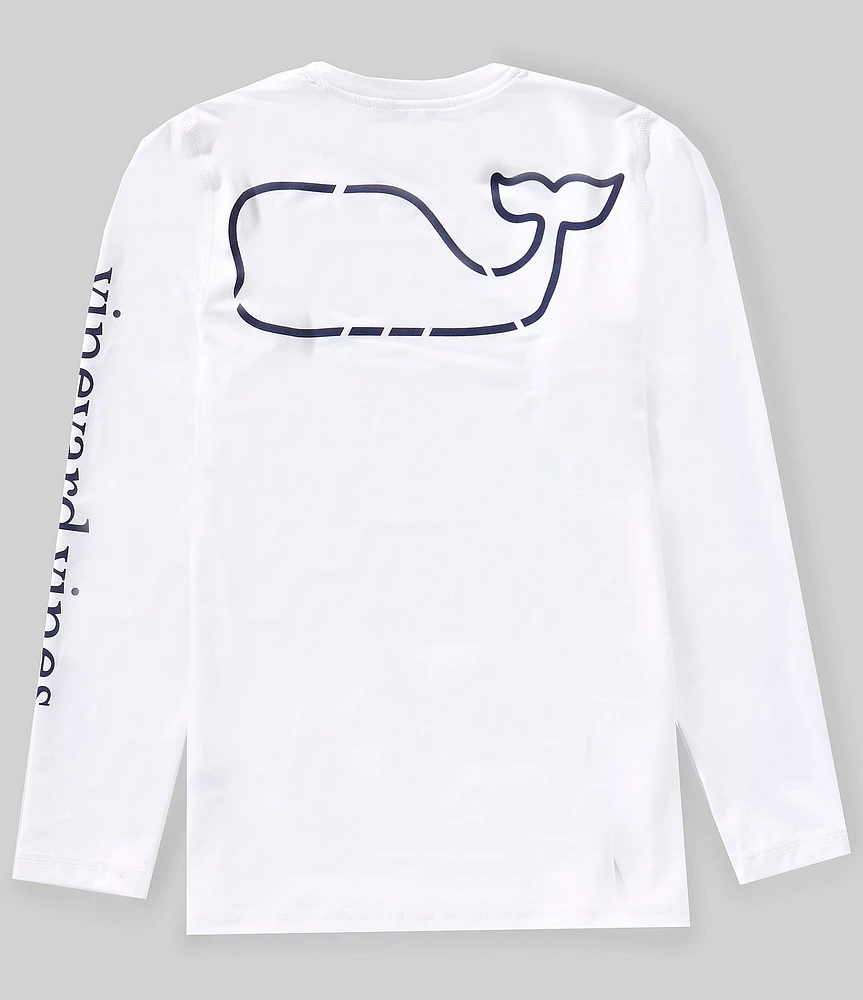 Vineyard Vines Big Boys Long Sleeve Harbor Graphic Sun Shirt