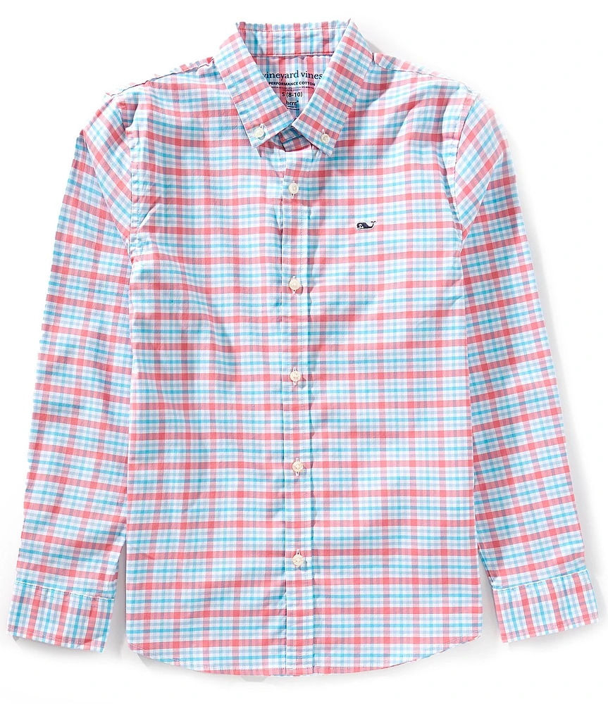 Vineyard Vines Big Boys Long Sleeve On-The-Go BRRR Shirt