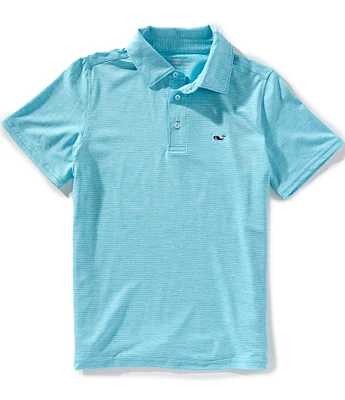 Vineyard Vines Big Boys St Jean Stripe Sankaty Polo Shirt