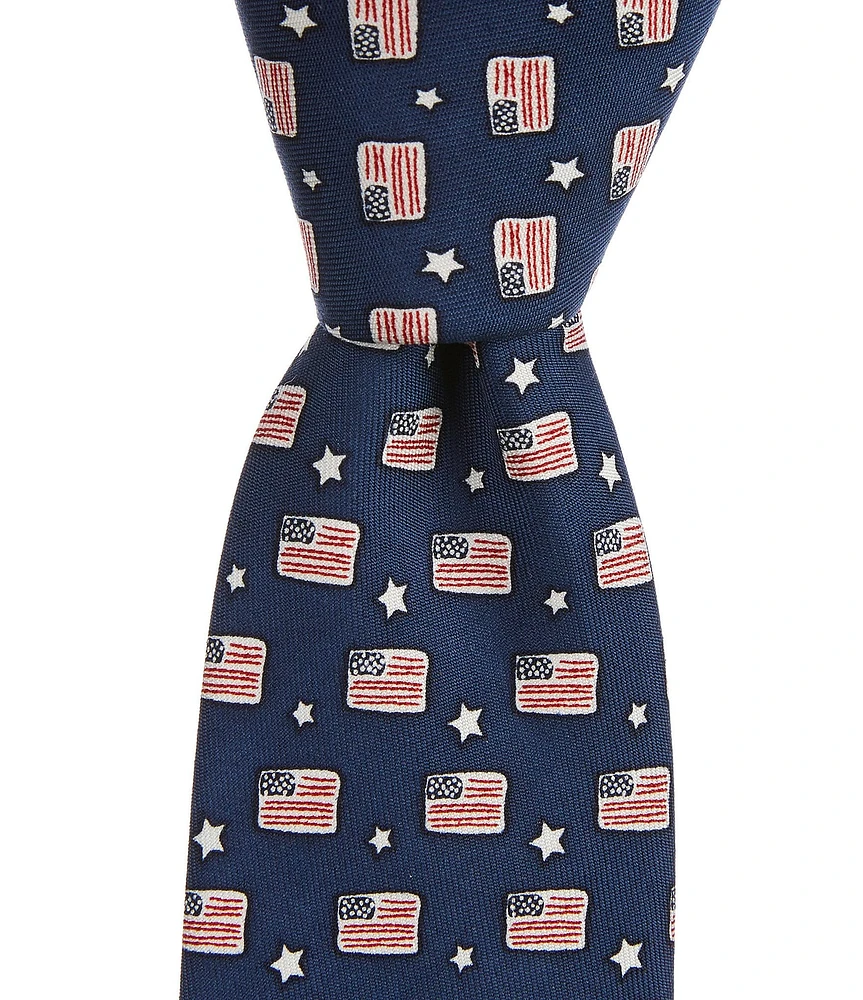 Vineyard Vines Boys Flag And Star Tie