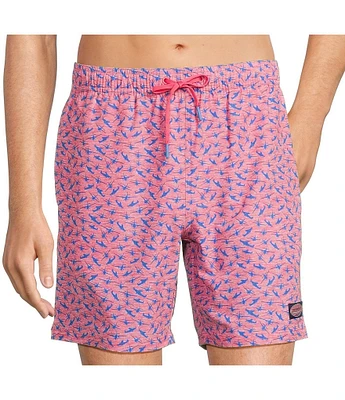 Vineyard Vines Chappy 7#double; Inseam Swim Trunks