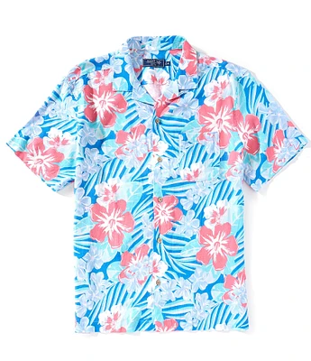 Vineyard Vines Island Floral Short Sleeve Woven Shirt