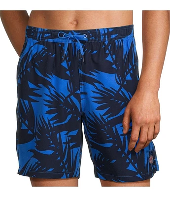 Vineyard Vines Printed Piped Chappy 7#double; Inseam Swim Trunks