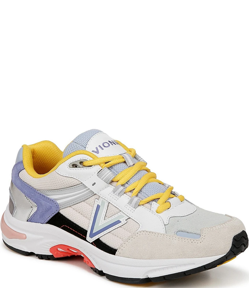 Vionic 23Walk 2.0 Suede Fabric Lace Up Sneakers