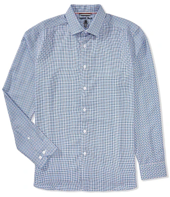 Visconti Check Stretch Long Sleeve Woven Shirt