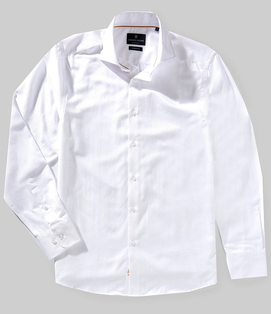 Visconti Textured Long Sleeve Woven Shirt