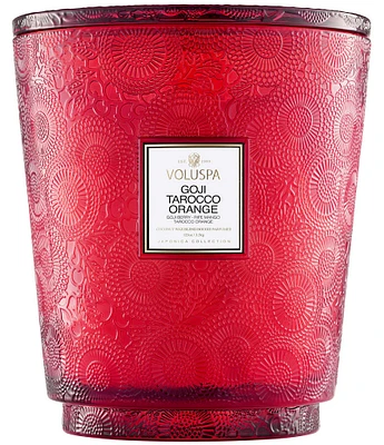 Voluspa Goji Tarocco Orange 5 Wick Hearth Candle with Lid
