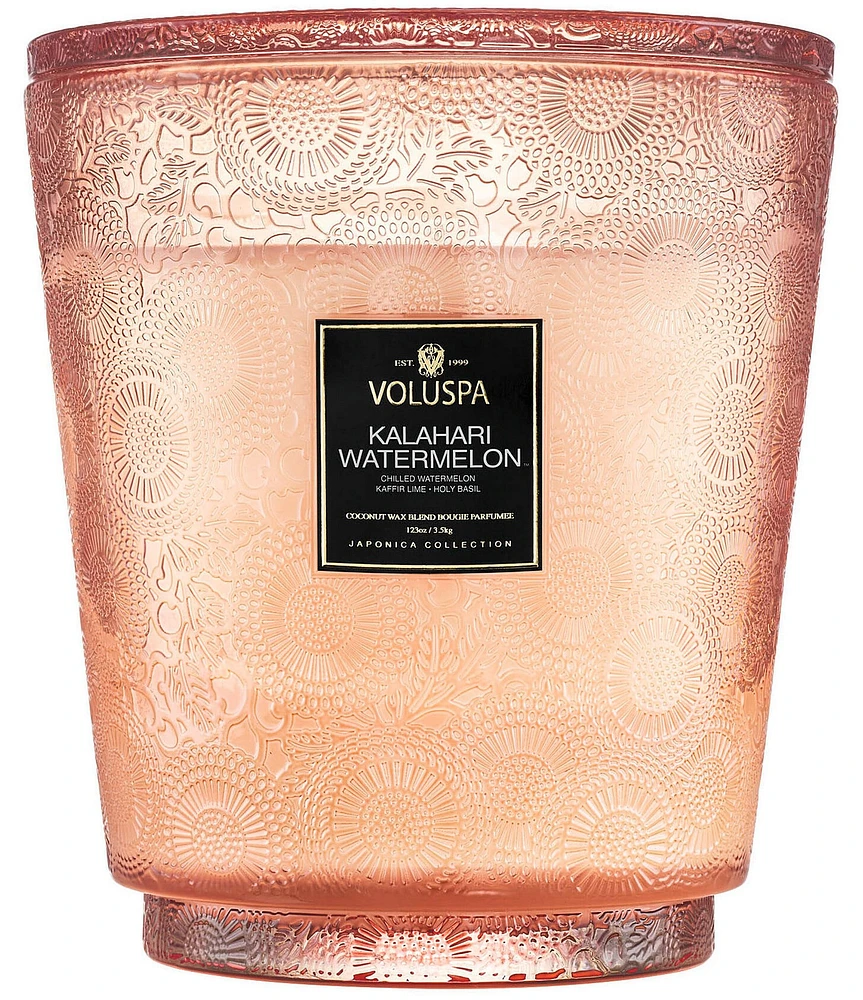 Voluspa Kalahari Watermelon 5 Wick Hearth Candle with Lid