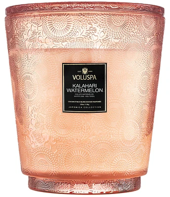Voluspa Kalahari Watermelon 5 Wick Hearth Candle with Lid