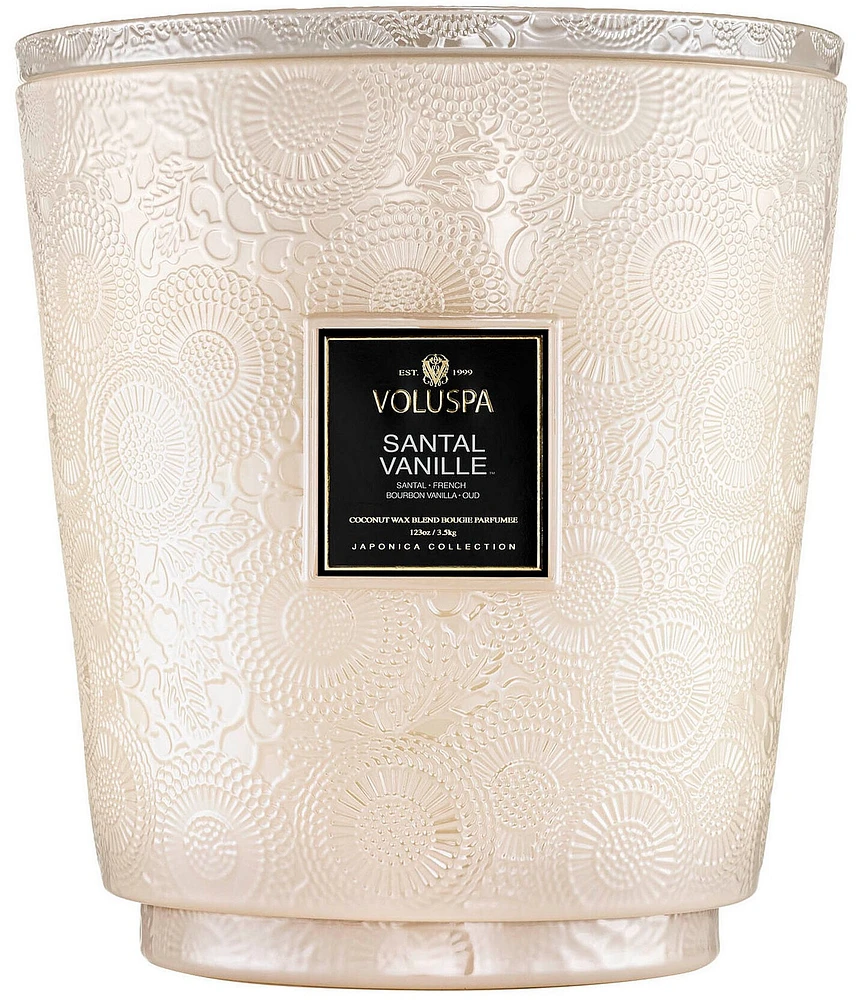 Voluspa Santal Vanille 5 Wick Hearth Candle with Lid