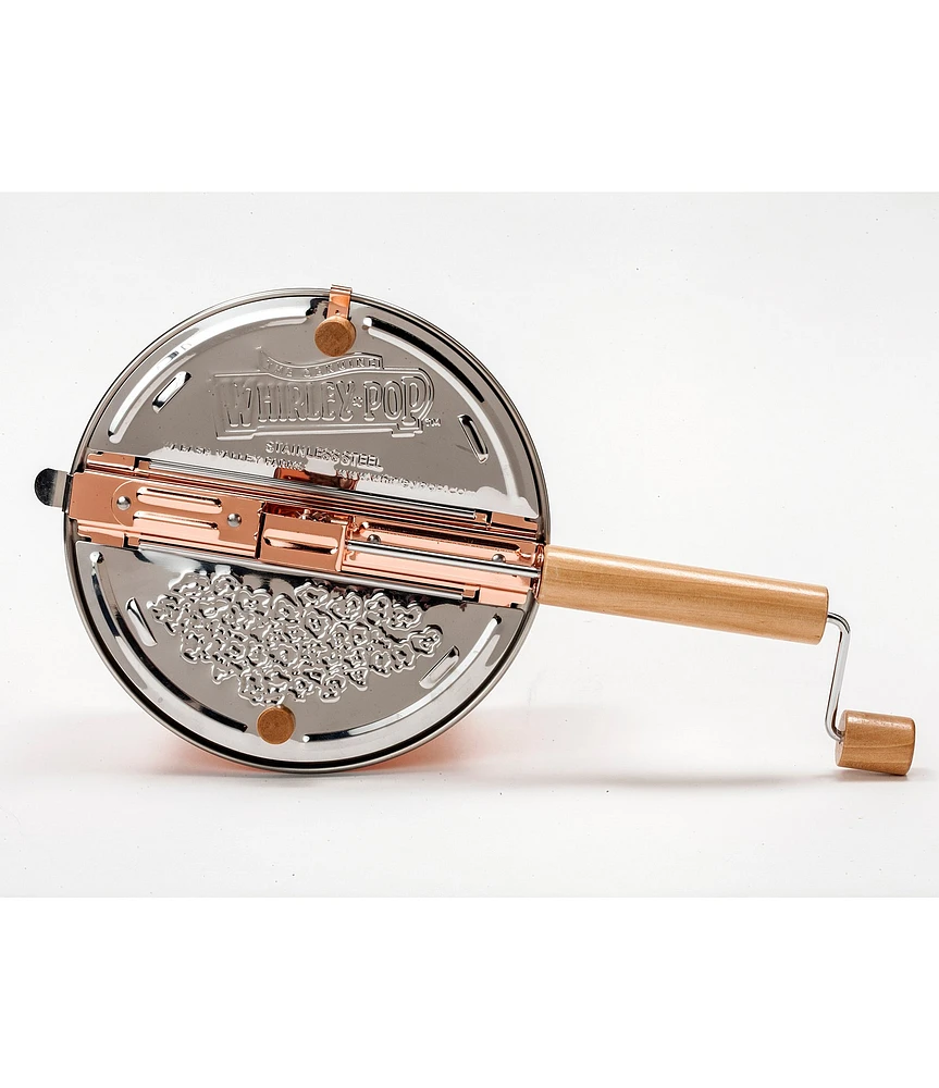 Wabash Valley Farms Copper Plated Stainless Steel Whirley Popcorn Maker