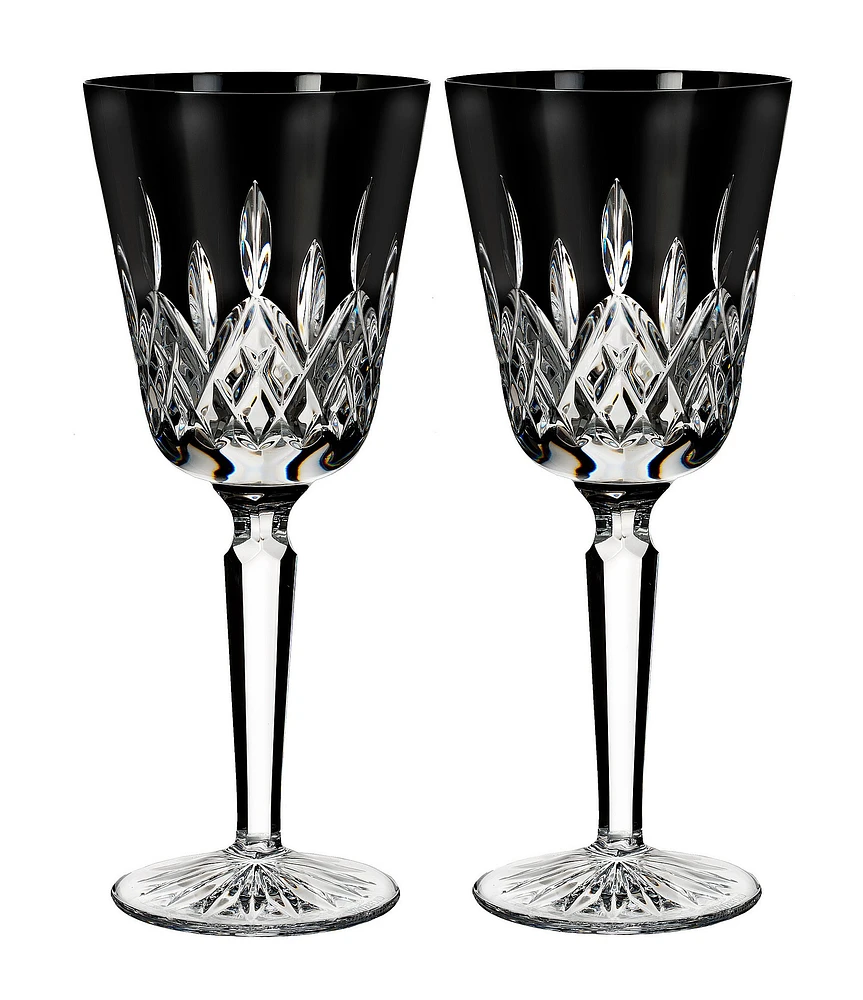 Waterford Lismore Black Wine Glass 9-oz, Set of 2
